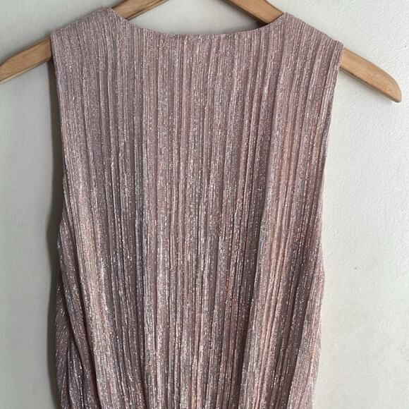 Anine Bing Draped Top Metallic Rose - Picture 10 of 15